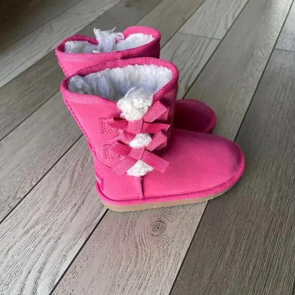 Koolaburra by UGG Victoria short toddlers boots
 pink brand new size 8 - Picture 5 of 7